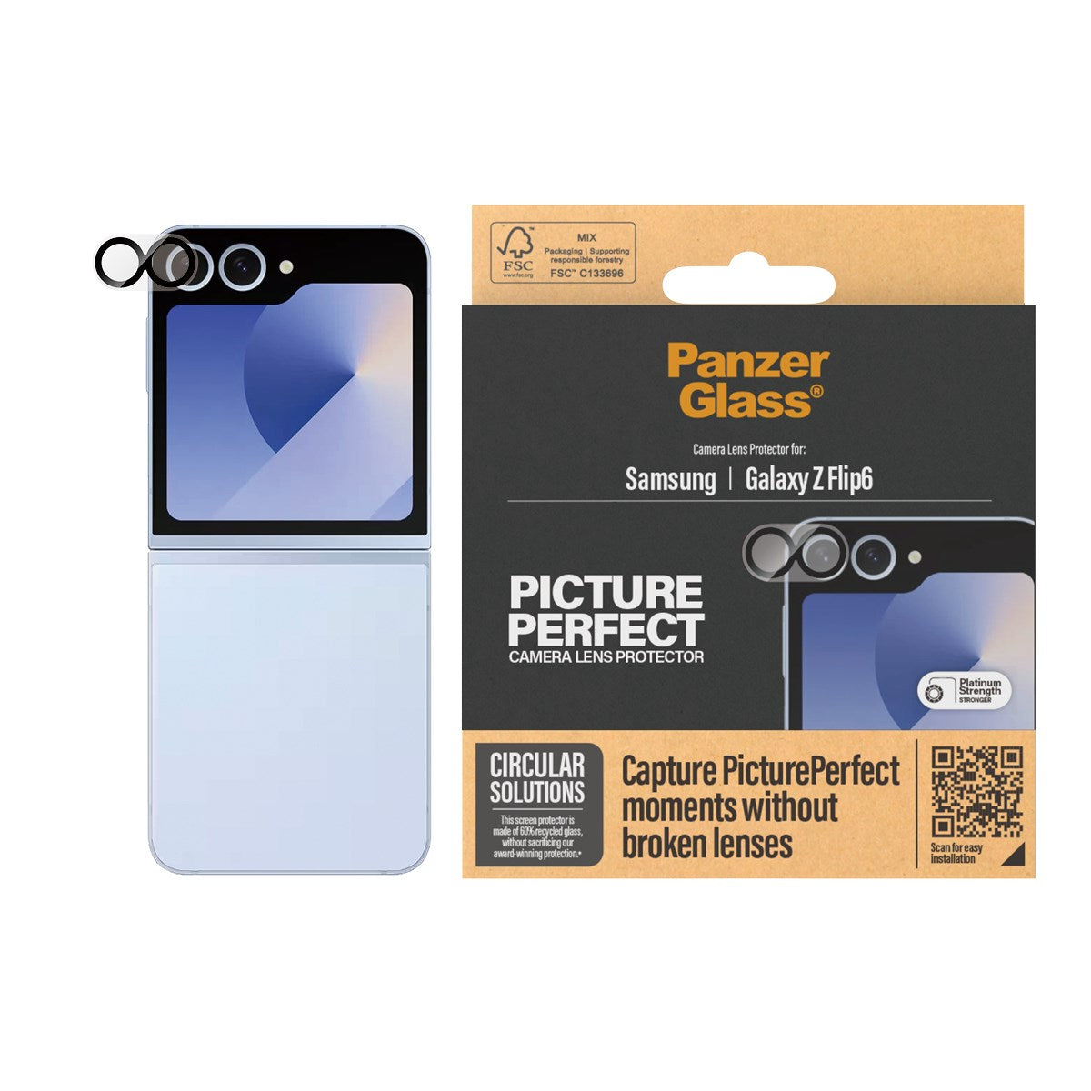 PanzerGlass® PicturePerfect Linsebeskytter Samsung Galaxy Z Flip6